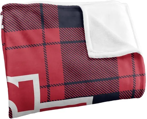 Vista 3 de LOGOVISION St John's University Campus Plaid Spirit Silky Touch Manta súper suave 36 x 58 pulgadas