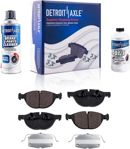 Vista 93 de Detroit Axle - Kit de freno delantero para Dodge Ram 1500 Durango Dakota Chrysler Aspen Dakota Driver Side Disco Freno Pinza de freno de cerámica