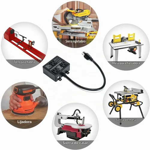 Vista 6 de Interruptor de vacío automático con salida adicional para usar más herramientas eléctricas, Ortis Dust Control Autoswitch Delay Vacuum Vacuum On/Off