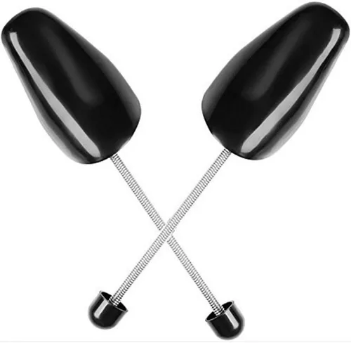Vista 6 de FONHERILI WAJJ - 2 pares prácticos de longitud ajustable para zapatos de mujer, soporte moldeador (primavera negro)