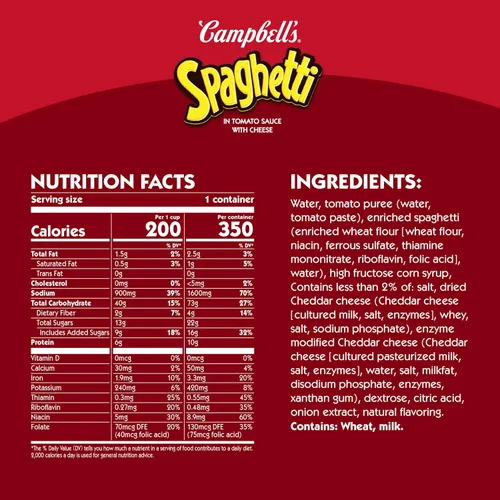 Vista 2 de SpaghettiOs, pasta