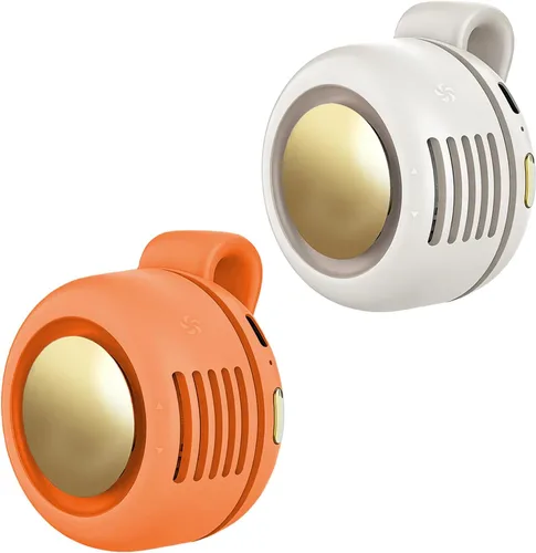 Vista 13 de Ventilador portátil con clip, ventilador personal mini ventilador Paquete de 1 (A-naranja)