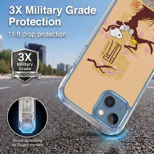 Vista 497 de Carcasa de gel para iPhone 7 Plus/iPhone 8 Plus, diseño de Snoopy Oriental de Peanuts, Badges
