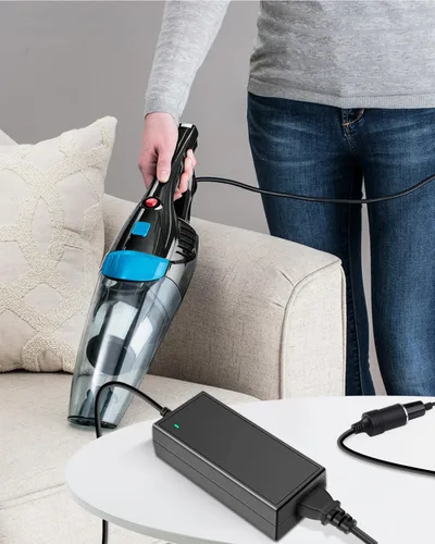 Vista 6 de Convertidor de CA a CC de 13.5FT 110V/120V a DC 12V 10A 120W Fuente de alimentación de coche 13.5FT Extra-Long Power Cord 12Volt Car Cigarette