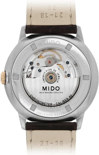 Vista 18 de MIDO Commander Chronometer - COSC Certified Swiss Automatic Watch for Men - 40mm Stainless Steel Case