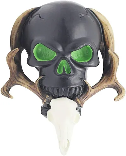 Vista 2 de Sakali Specail - Calavera con barba para palanca de cambios de coche, ajuste universal para la mayoría de transmisiones manuales o transmisión Beige