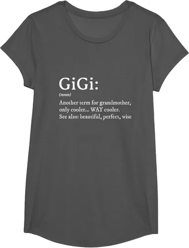 Vista 44 de Gigi Definition - Camiseta de regalo para abuela, cumpleaños y abuela, Negro
