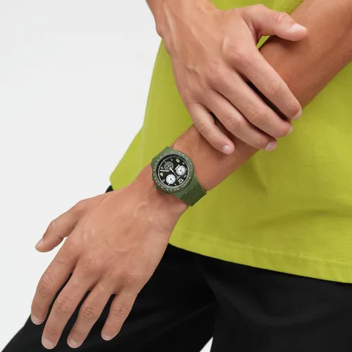 Vista 4 de Swatch Nada básico sobre el verde, Verde, Colección Holiday