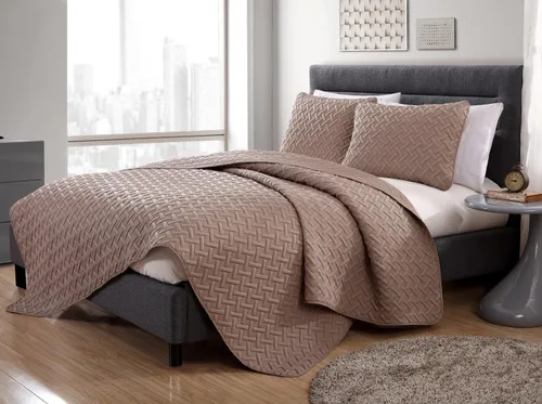 Vista 15 de VCNY Home - Juego de edredón para cama individual de 2 piezas, alternativa a edredón tamaño individual, colcha de tejido de cesta con funda