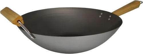 Vista 15 de IMUSA Wok antiadherente de acero al carbono de 9.5 pulgadas con mango de Negro