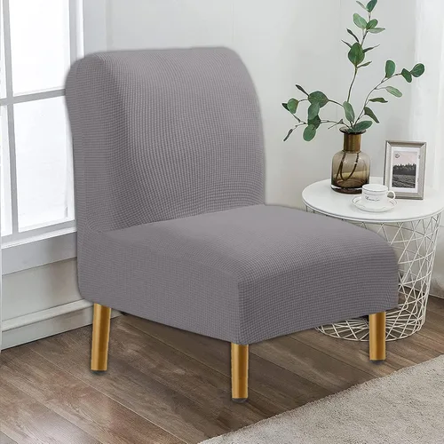 Vista 6 de HAOYONG Funda para silla de acento sin brazos, funda de silla jacquard elástica, fundas protectoras de muebles para sala de estar, comedor, silla