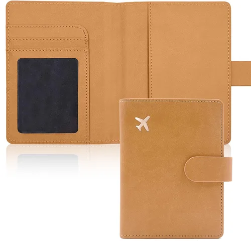 Vista 13 de Estuche para pasaporte, ranuras para pasaporte, tarjetero para pasaporte y tarjeta de vacunación, bonita funda para pasaporte para mujeres