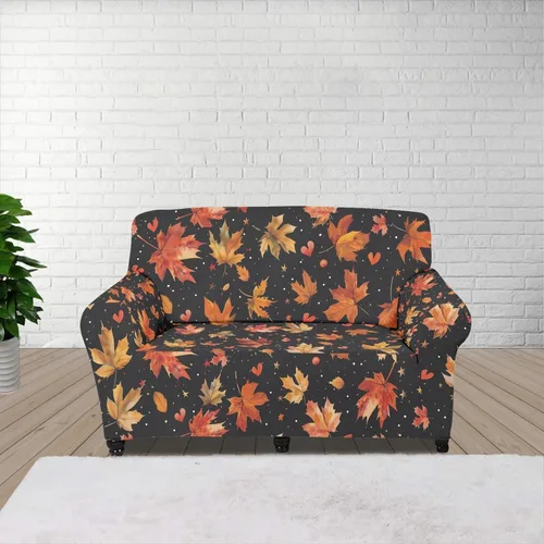 Vista 39 de Horeset Funda elástica para silla con diseño de flores hippie otoñales, funda para sofá, lavable, protección de muebles con espuma antideslizante