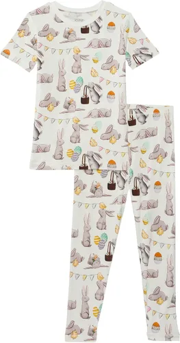 Vista 147 de KicKee Pants Conjunto de pijama de manga larga con estampado de piezas 90's Plaid