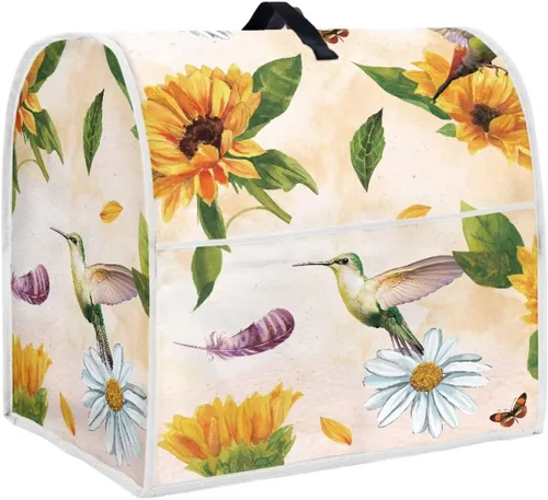 Vista 24 de Funda para batidora de pie de libélula bohemia compatible con mezclador de cocina de 4.5 a 5 cuartos de galón, a prueba de polvo, cubierta