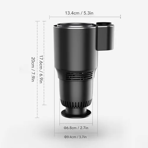 Vista 6 de Calentador inteligente 2 en 1 para auto, 12 V 36 W, soporte para taza de refrigeración y calefacción para automóvil, control táctil, taza de viaje