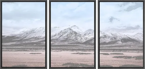 Vista 42 de SIGNWIN Lienzo enmarcado para pared, juego de decoración de guardería de bosques, niebla y niebla sobre bosque de montaña oscura, naturaleza, arte