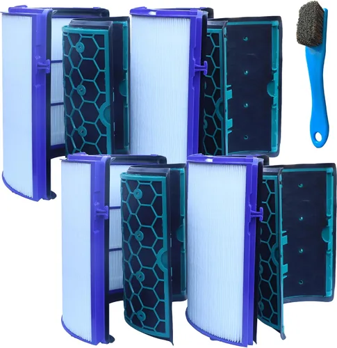 Vista 6 de Filtros HEPA verdaderos para Dyson HP04 TP04 DP04 TP05 DP05 DP05 Sellados Dos Etapas 360° Filtro de carbón activado por ventilador fresco puro 2
