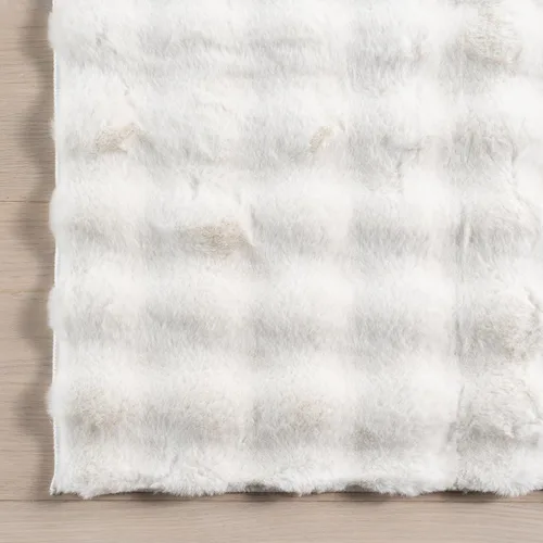 Vista 7 de nuLOOM Jeni Off White Checkered Washable Area Rug, 8' x 10