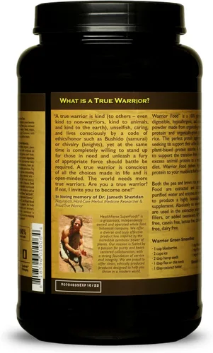 Vista 3 de HealthForce Superfoods Warrior Food Protien Polvo - Sabor Algarrobo - 35.27 oz
