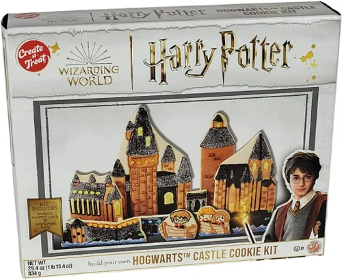 Vista 8 de Create-A-Treat Wizarding World Harry Potty Construye tu propio kit de galletas del castillo de Hogwarts