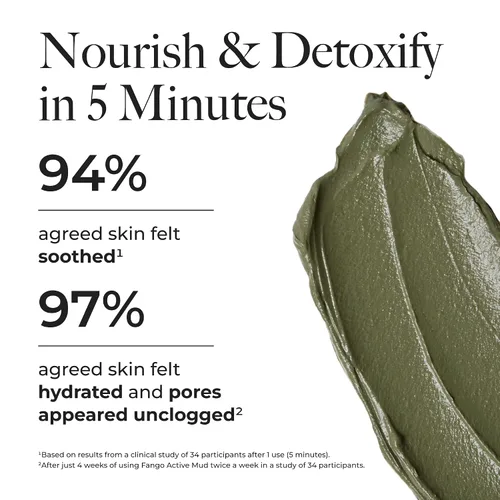 Vista 2 de Borghese Advanced Fango Active Mud Musk - Nourishing & Detoxifying Face Mask with Bentonite Clay & Hyaluronic Acid For Normal, Combination & Oily