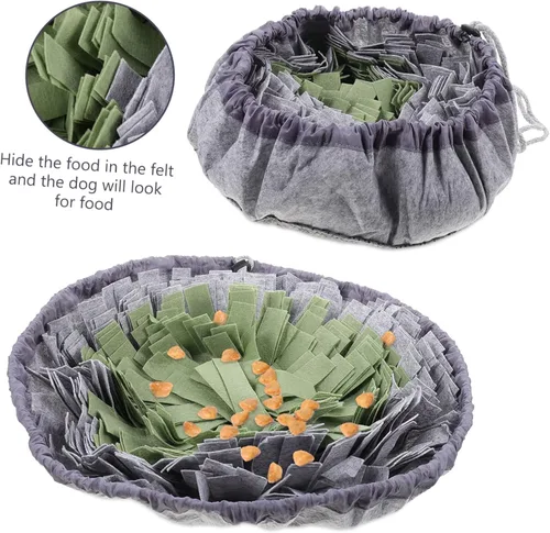 Vista 3 de Housoutil Tapete para cuenco para perros, cuencos para perros, cuenco de comida para perros, laberinto cuenco para perros, fuente de alimentación
