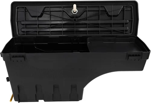 Vista 3 de CCIYU Caja de almacenamiento para caja de camioneta compatible con Toyota para TACOMA 2019-2020, tapa con cerradura lateral del pasajero, caja