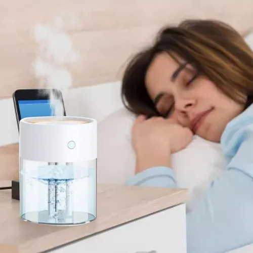 Vista 2 de Humidificadores para dormitorio, habitación grande, 2 L, difusor de aceite de llenado superior de niebla fría para guardería y plantas