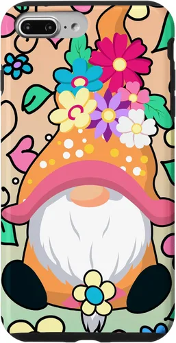 Vista 12 de Funda para iPhone XR con diseño de gnomo de verano y flores de margarita