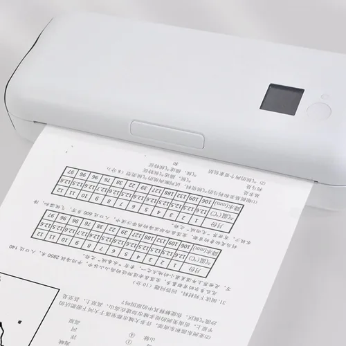 Vista 7 de Fafeicy Rollo de papel de impresora térmica A4 50 hojas, papel de impresión
