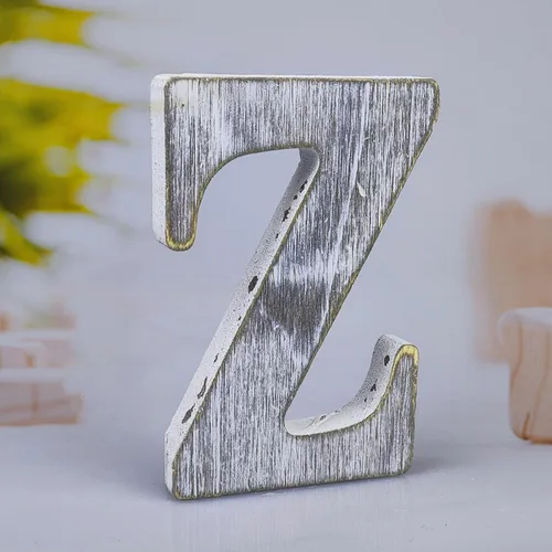 Vista 27 de Letras de madera rústica sin terminar de 6 pulgadas para decoración de pared, letras decorativas de pie en rodajas, decoración de tablero
