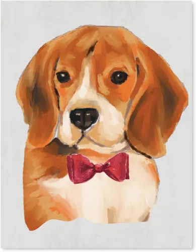 Vista 173 de Andaz Press Póster impreso para pared de perro, 8.5 x 11 pulgadas, Bulldog inglés con gafas negras, 1 paquete, regalo de cumpleaños de Navidad, sin