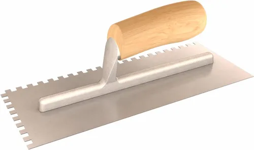 Vista 8 de Bon Tool 14-312 Paleta con muescas - Mango de madera, muesca cuadrada de 1/2" x 1/2