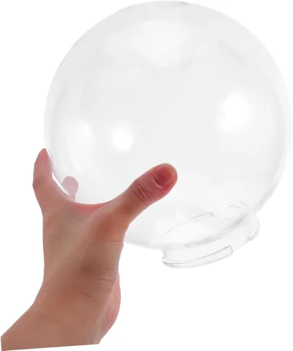 Vista 4 de Pantalla de vidrio cubierta de luz de pantalla redonda para lámpara de globo de lámpara de repuesto para lámpara de vidrio de repuesto, cubierta