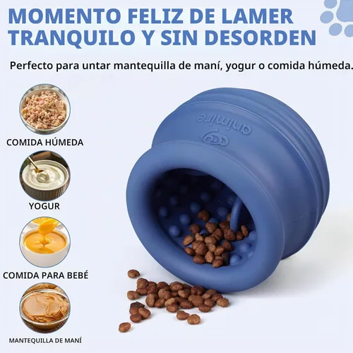 Vista 3 de Juguete dispensador de golosinas para perros, rompecabezas interactivo de larga duración para perros, juguete de enriquecimiento rellenable