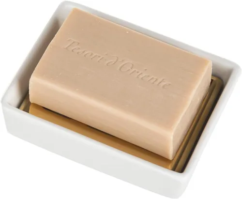 Vista 4 de IMEEA Jabonera dorada SUS304 de acero inoxidable dorado jabonera para baño ducha