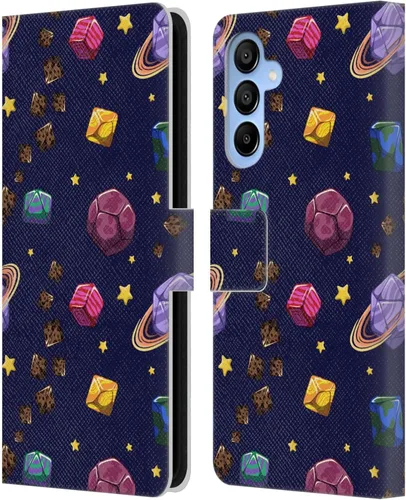 Vista 226 de Head Case Designs Officially Licensed Carla Morrow Colorful Space Dice Patterns Leather Wallet Case Compatible with Samsung Galaxy A07 4G