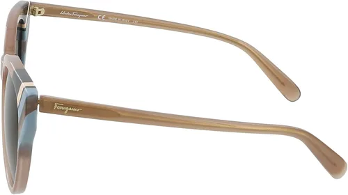 Vista 3 de Salvatore Ferragamo SF883SA 294 Opaline - Gafas de sol redondas para mujer Opaline 53-20-145