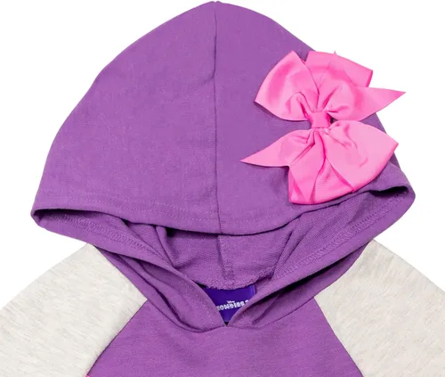 Vista 4 de Disney Zombies Girls - Sudadera con capucha de lentejuelas de rizo francés para niños pequeños a niños grandes