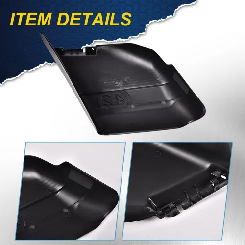 Vista 3 de CHEDA Protector deflector de 42 pulgadas con hardware de montaje compatible con Craftsman 130968 532130968, color negro