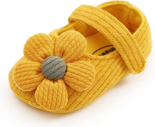 Vista 6 de Zapatos planos Mary Jane para bebés y niñas, con lazo, floral, princesa, vestido de boda, zapatos suaves para recién nacidos, cuna para primeros