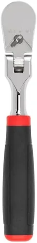 Vista 8 de TEKTON Trinquete de agarre cómodo de larga duración con cabeza flexible de 1/2 pulgada x 14 pulgadas sin liberación rápida SRH22214 Unidad de 1/2