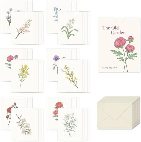 Vista 32 de Monolike Tarjeta Día a Día, 105 Luna - Mezcla de 48 mini tarjetas individuales, 24 sobres Paquete