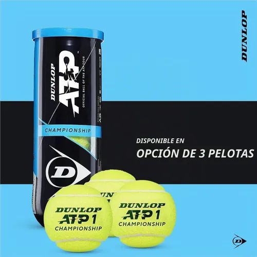 Vista 6 de DUNLOP Pelotas de tenis ATP Extra Duty (estuche)