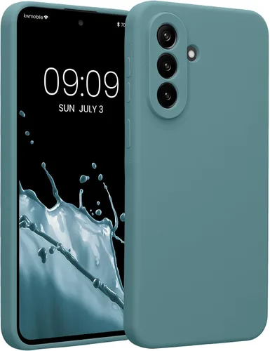 Vista 156 de kwmobile Funda compatible con Samsung Galaxy A13 4G - Funda delgada de silicona TPU - Acabado suave al tacto - Amarillo radiante