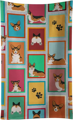 Vista 15 de Caroline's Treasures MLM1160KTWL - Lots of Red Siberian Husky - Toalla de cocina para invitados, toalla de baño decorativa para cara, té, paño