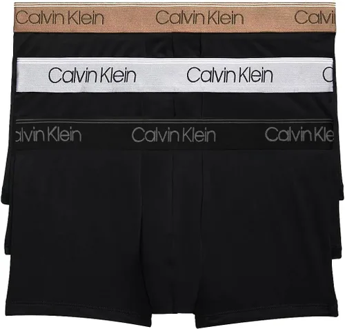 Vista 19 de Calvin Klein Ropa interior de microfibra elástica para hombre, paquete de 3 troncos 3 Negro