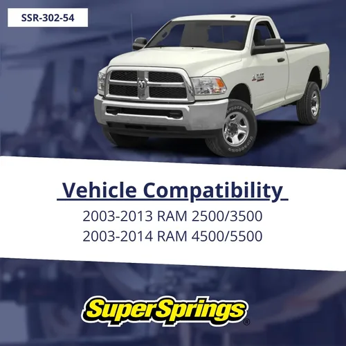 Vista 2 de SuperSprings SSR-302-54 SumoSprings Trasero para Dodge RAM 2500 3500, Dodge RAM 4500 5500, Amarillo