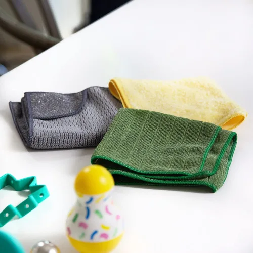 Vista 5 de E-Cloth Paño de limpieza para silla alta, paño de microfibra de alta calidad con esquina de fregar, ideal para silla alta de bebé, silla alta